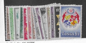 Tonga Sc #400-413 complete set of `14 OG VF