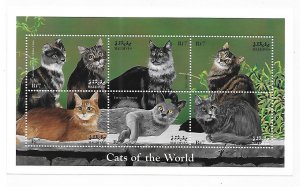 Maldives Maldive islands 1998 Cats Sheet Sc 2309 MNH C3