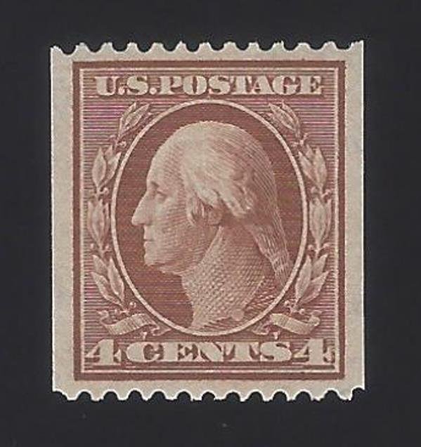 US #350 1908-10 Orange Brown Perf 12 Horz Wmk 191 MNH VF SCV $325