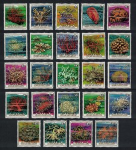 Cook Is. Corals 24v 1c-$1.20 1984 MNH SG#966-989