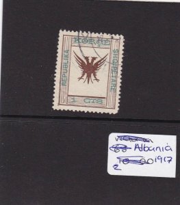 ALBANIA 1917 USED STAMP