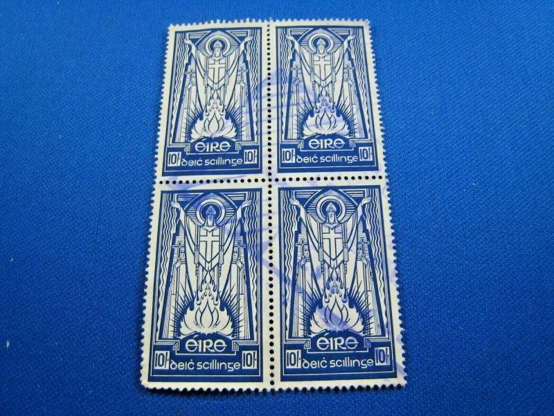 IRELAND  -  SCOTT #123 BLOCK OF 4  -  used    (wwi18)