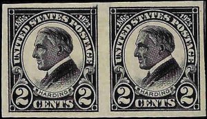 611 Mint,OG,H... Pair... SCV $10.00