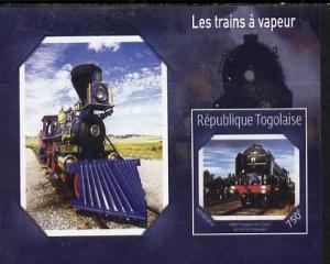 Togo 2014 Steam Locomotives imperf s/sheet H unmounted mint