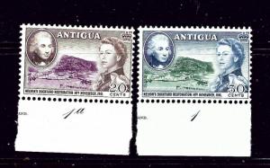 Antigua 127-28 MNH 1961 Nelsons Dockyards Restoration