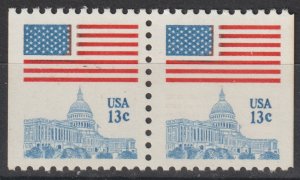U.S.  Scott# 1623 1977 VF MNH Flag over Capital Booklet Pair
