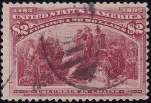 US 242 Early Commemoratives Used F+ Sound Except For Small Crease Only Visibl...