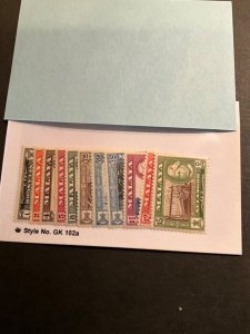 Stamps Malaya-Selangor Scott #102-12 hinged