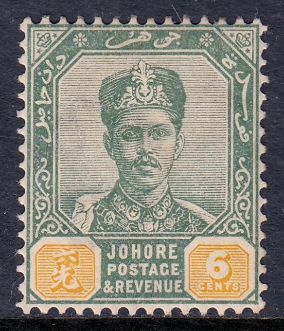 Malaya (Johore) - Scott #43 - MH - Toning - SCV $2.40