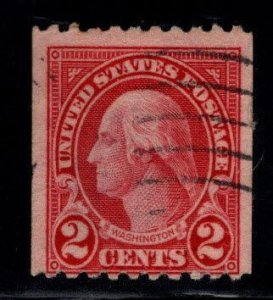 USA Scott 606 nice 2c used vertical coil stamp