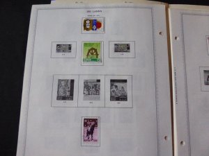 Sri Lanka 1973-1989 Stamp Collection on Album Pages