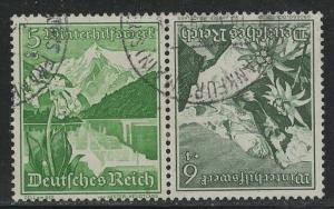 Germany Scott # B125, B126, used, tete beche, Mi # K33