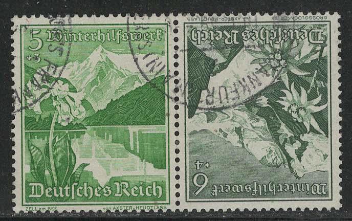 Germany Scott # B125, B126, used, tete beche, Mi # K33