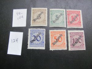 Germany 1923 MNH MI. 99-104 SET VF  30 EUROS (124)