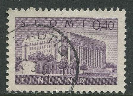 Finland - Scott 406 - House of Parliment -1963- Used - Single 40p Stamp