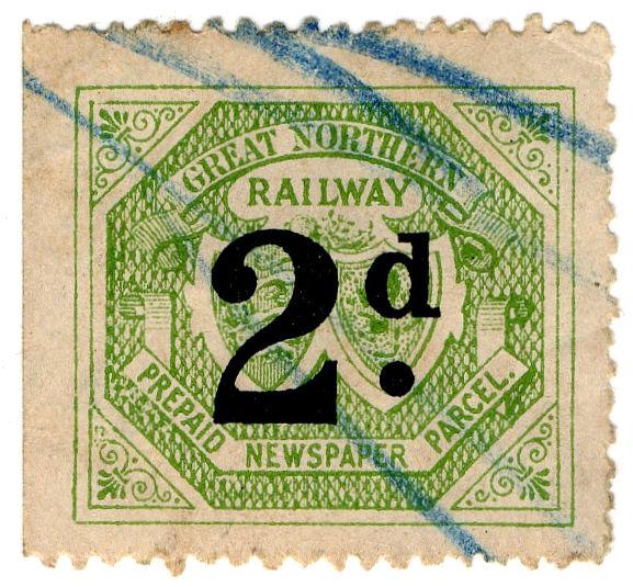 (I.B) Great Northern Railway : Newspaper Parcel 2d 