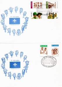 Nauru 1982  Sc 244-9 FD CARDS (set of 2)