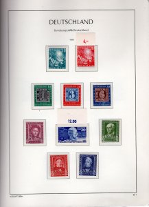 GERMANY MNH 1949-2000 3 LIGHTHOUSE  ALBUMS COMPLETE   (145) SEE DESCRIPTION