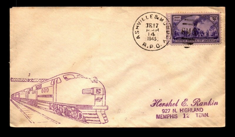 1945 Ashville & Murphy RPO Cover - L15620