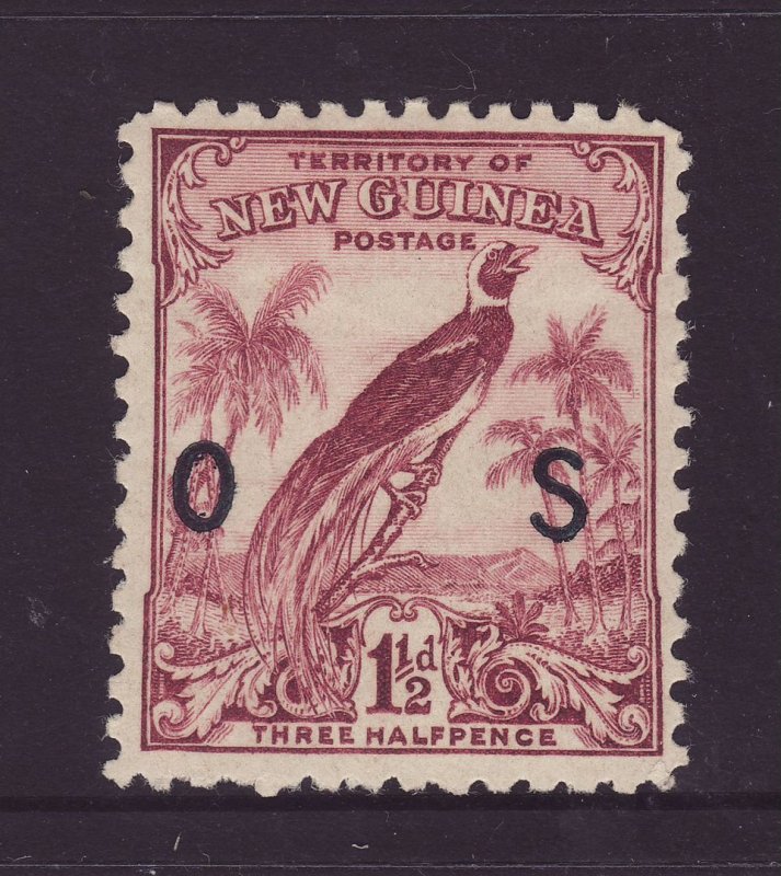 1932 New Guinea 1½d Official Mounted Mint SGO43 