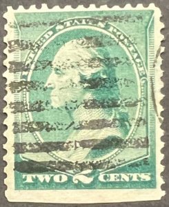 Scott#: 213 - George Washington 2¢ 1887 ABNC used single stamp - Lot G6