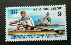 Belgium 100 Years Royal Belgian Rowing Federation 1987 Sport Games (stamp) MNH