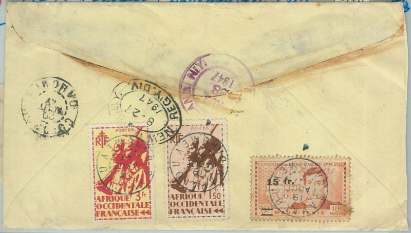 77357 - DAHOMEY - POSTAL HISTORY - Registered COVER from SAVALOU 1942