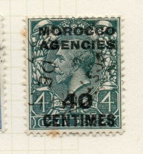 Morocco Agencies French Zone 1919-24 Issue Used 40c. Optd Surcharged NW-180638