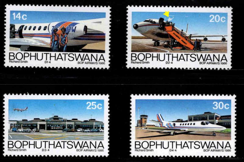 South Africa - Bophuthatswana Scott 184-187 MH*  set 1 scuffed