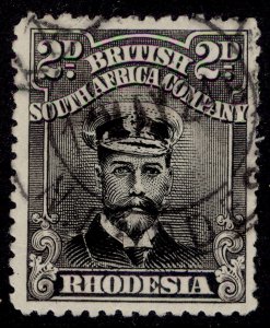 RHODESIA GV SG257, 2d black & grey, FINE USED. Cat £16. CDS