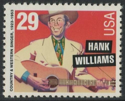 AMERICAN MUSIC SERIES 1993 - 29c HANK WILLIAMS - MNH