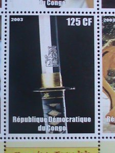 ​CONGO STAMP:2003- KILL BILL- JAPANESE MOVIE MNH SHEET