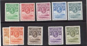 Basutoland #1 - #10 VF Mint Set