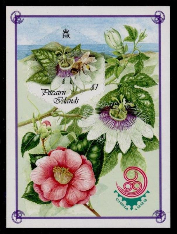 Pitcairn Islands 508a MNH Passion Flower, Bee