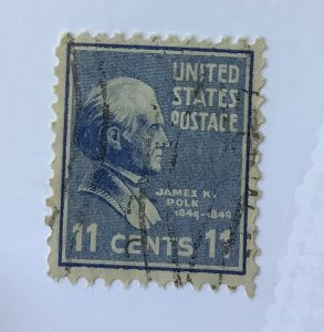 USA 1938  Scott 816 used - 11c James Knox Polk