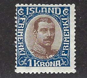 Iceland SC#126 Mint Fine hr $110.00...Worth a Close Look!