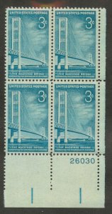 1109 MNH Plate Block