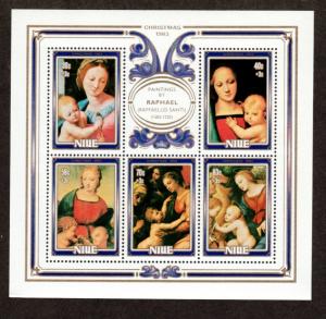 Niue # 220a Mint S/S Raphael!