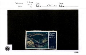 Ireland, Postage Stamp, #320 Mint NH, 1972 Gerard Dillion, Art (AB)
