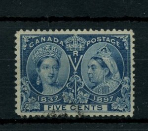 ?#54 FIVE CENT JUBILEE  very fine light cancel nice Cat $60 used Canada