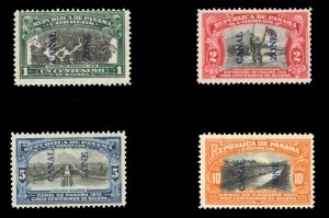 United States Possessions, Canal Zone #42-45 Cat$49.75, 1915 1c-10c, set of f...