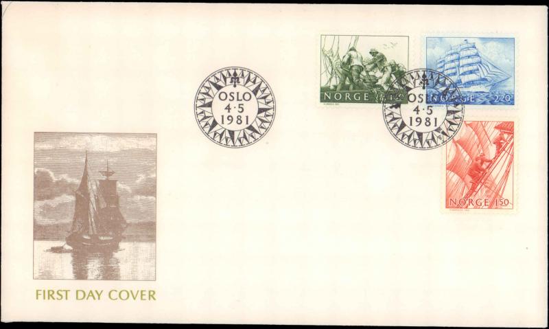Norway, Worldwide First Day Cover, Maritime, Ships