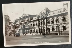 1940 Buenos Aires Argentina RPPC real Picture Postcard cover Government Palace