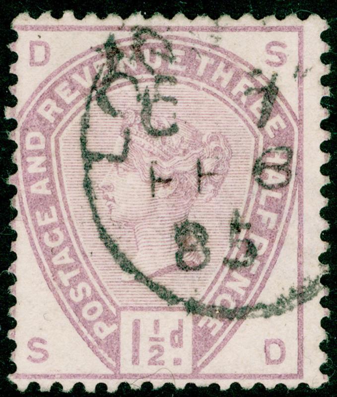 SG188, 1½d lilac, USED. Cat £42. SD