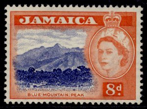 JAMAICA QEII SG167, 8d ultramarine & red-orange, NH MINT.