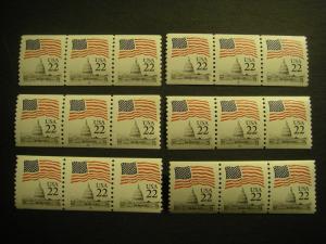 Scott 2115, 22 cent Flag, PNC3 #15, MNH Beauties