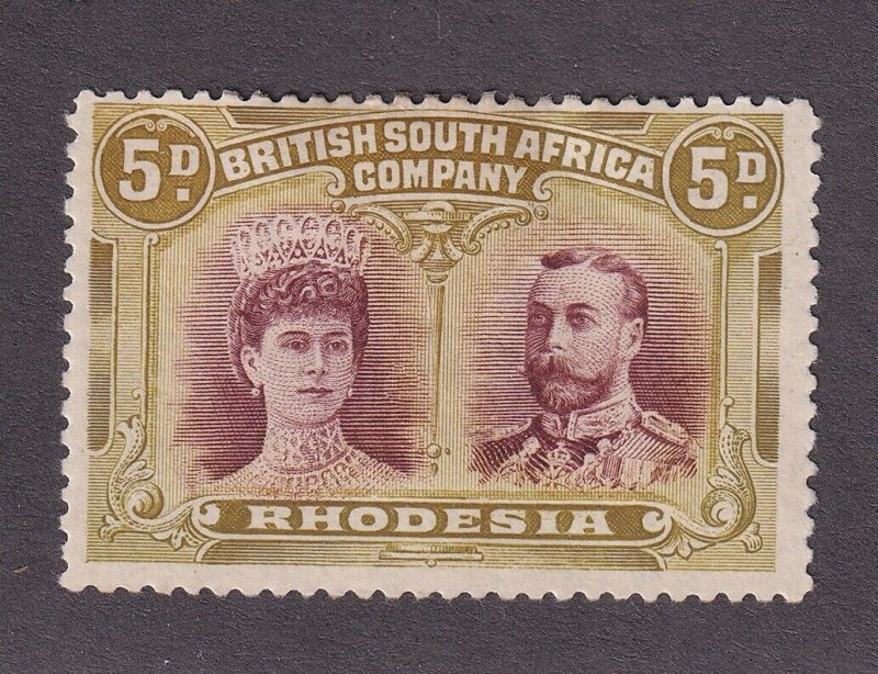 Rhodesia Scott # 107 F-VF OG previously hinged nice color cv $ 60 ! see pic ! 