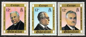 Gibraltar Sc #390-392 Mint Hinged