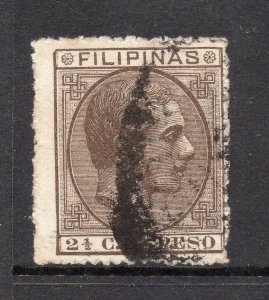 Philippines 1880s Classic Alfonso Used Value 2.5c. 182402