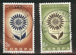 Luxembourg Scott 411-412 Used 1964 Europa set